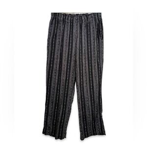 Briggs New York Black and White Trousers with Elastic Waistband Women’s Size L